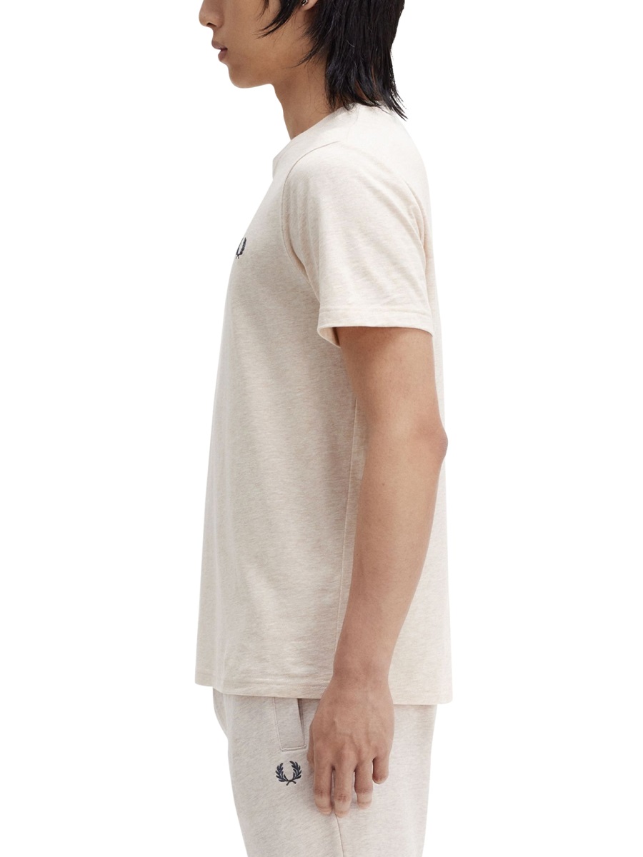 Fred Perry T-SHIRT WITH LOGO Beige