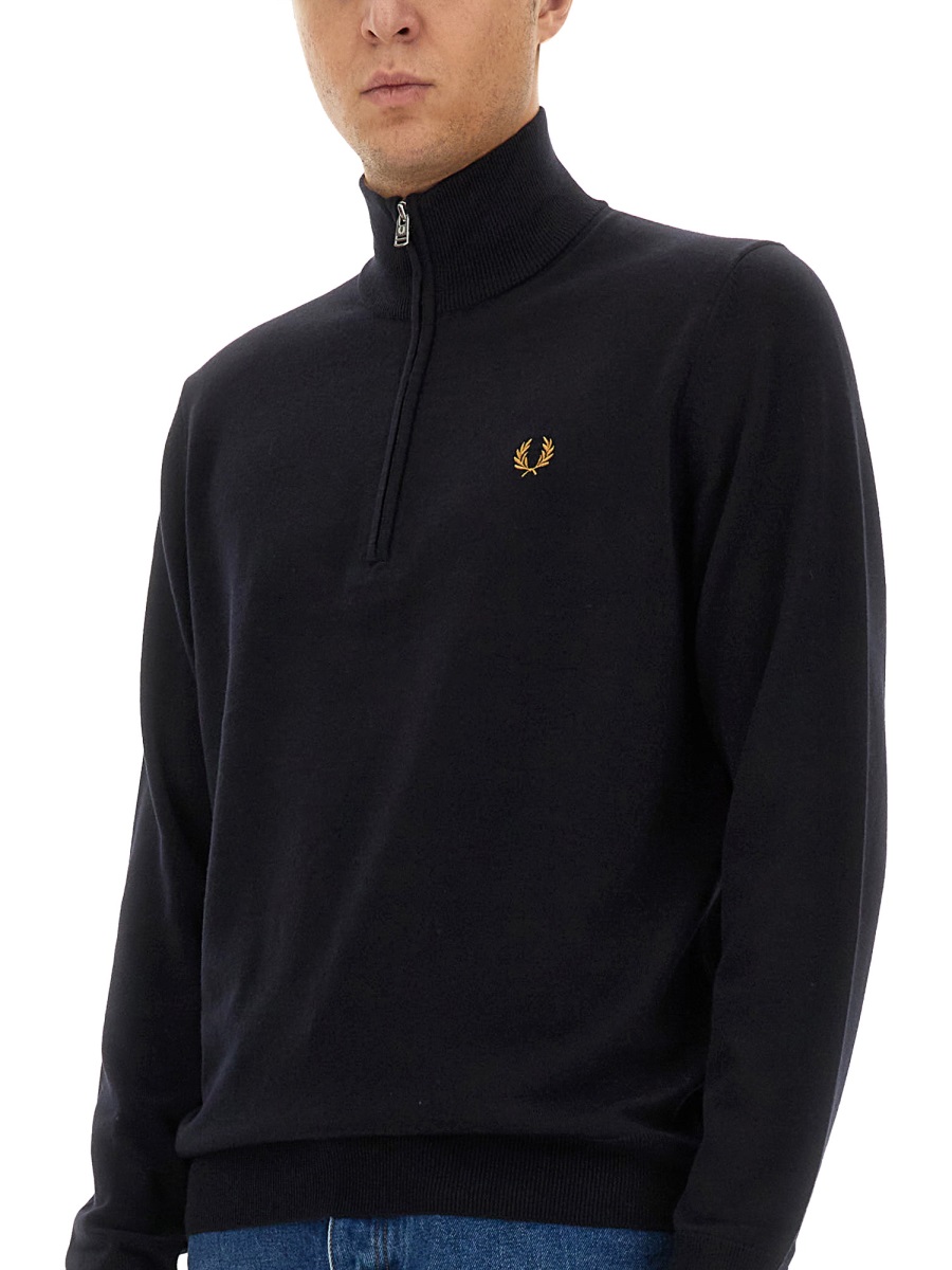 Fred Perry JERSEY WITH LOGO Blauw