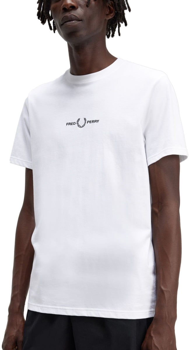 Fred Perry T-SHIRT WITH LOGO EMBROIDERY Wit