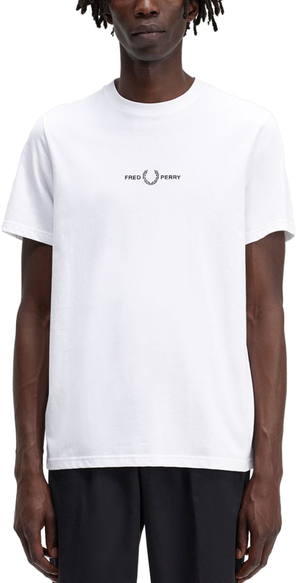 Fred Perry T-SHIRT WITH LOGO EMBROIDERY Wit
