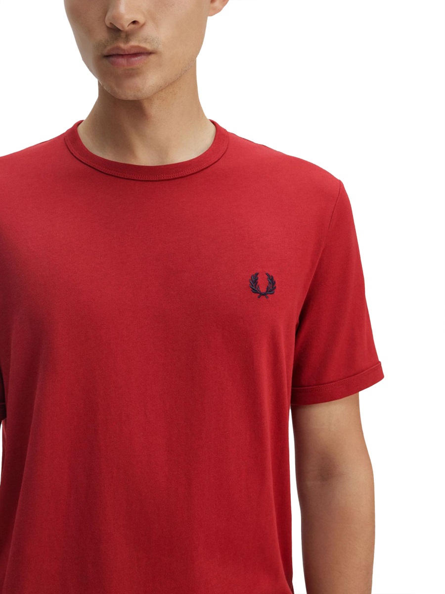Fred Perry "RINGER" T-SHIRT Rood