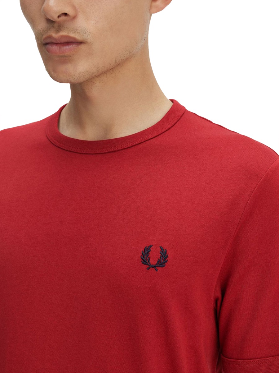 Fred Perry "RINGER" T-SHIRT Rood