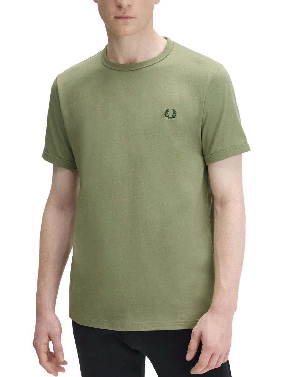 Fred Perry T-SHIRT RINGER Groen