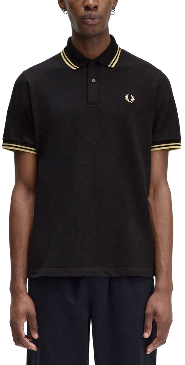 Fred Perry "FRED PERRY M12" POLO SHIRT Zwart