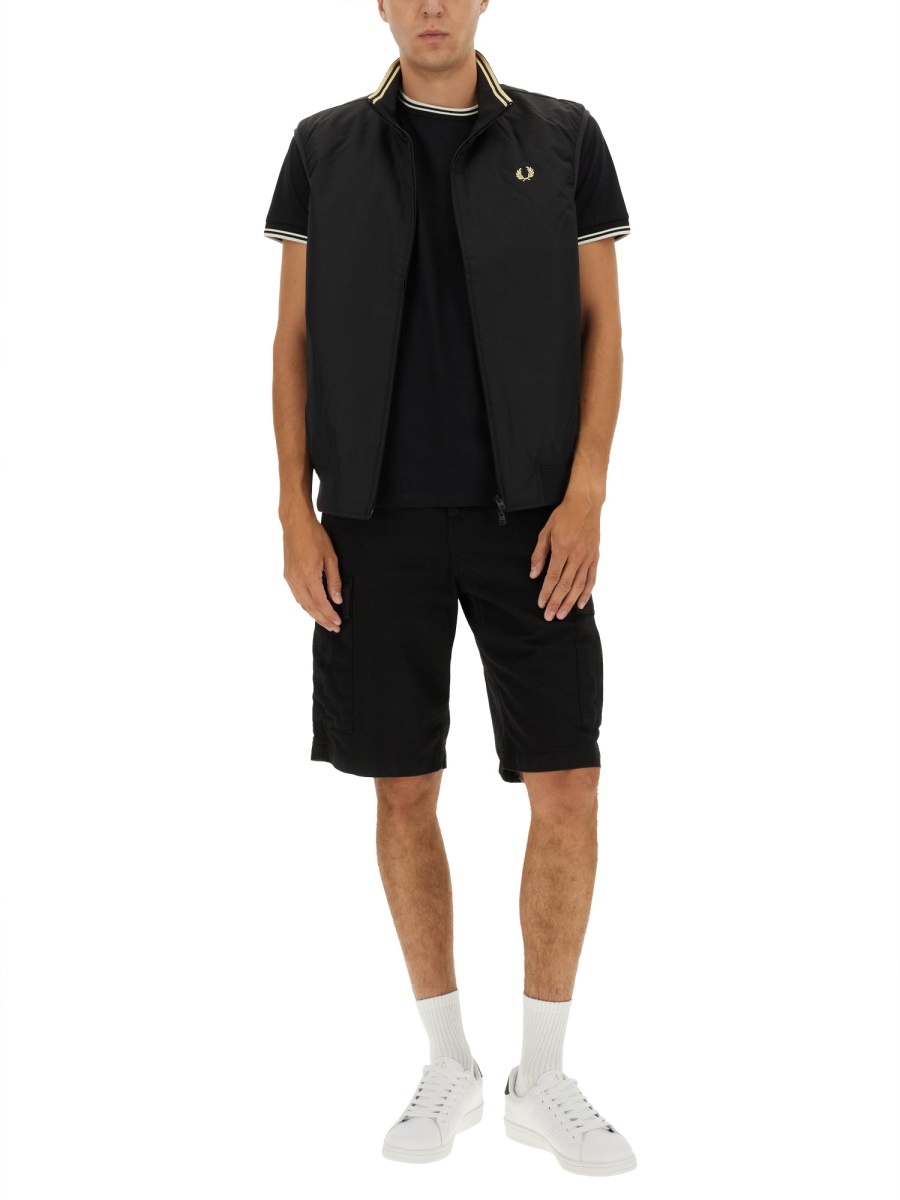 Fred Perry "BRENTHAM" VEST Zwart