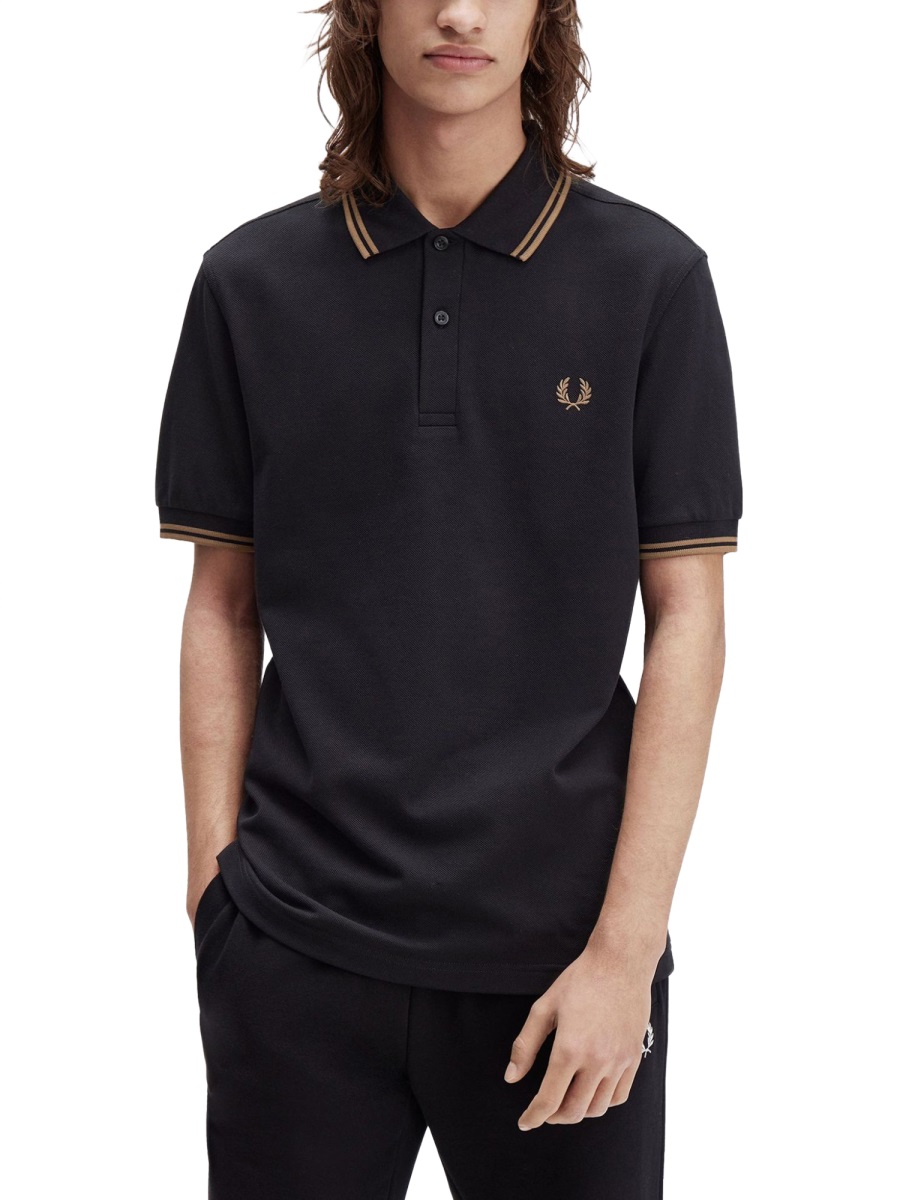 Fred Perry POLO WITH LOGO Zwart