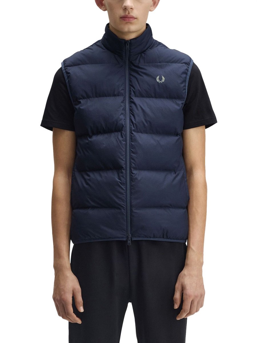 Fred Perry THERMAL VEST Blauw