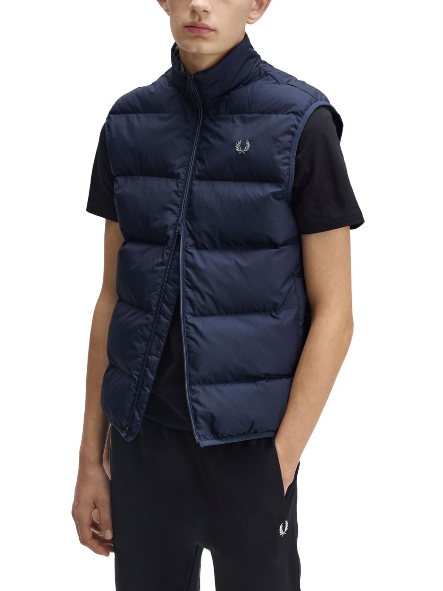 Fred Perry THERMAL VEST Blauw