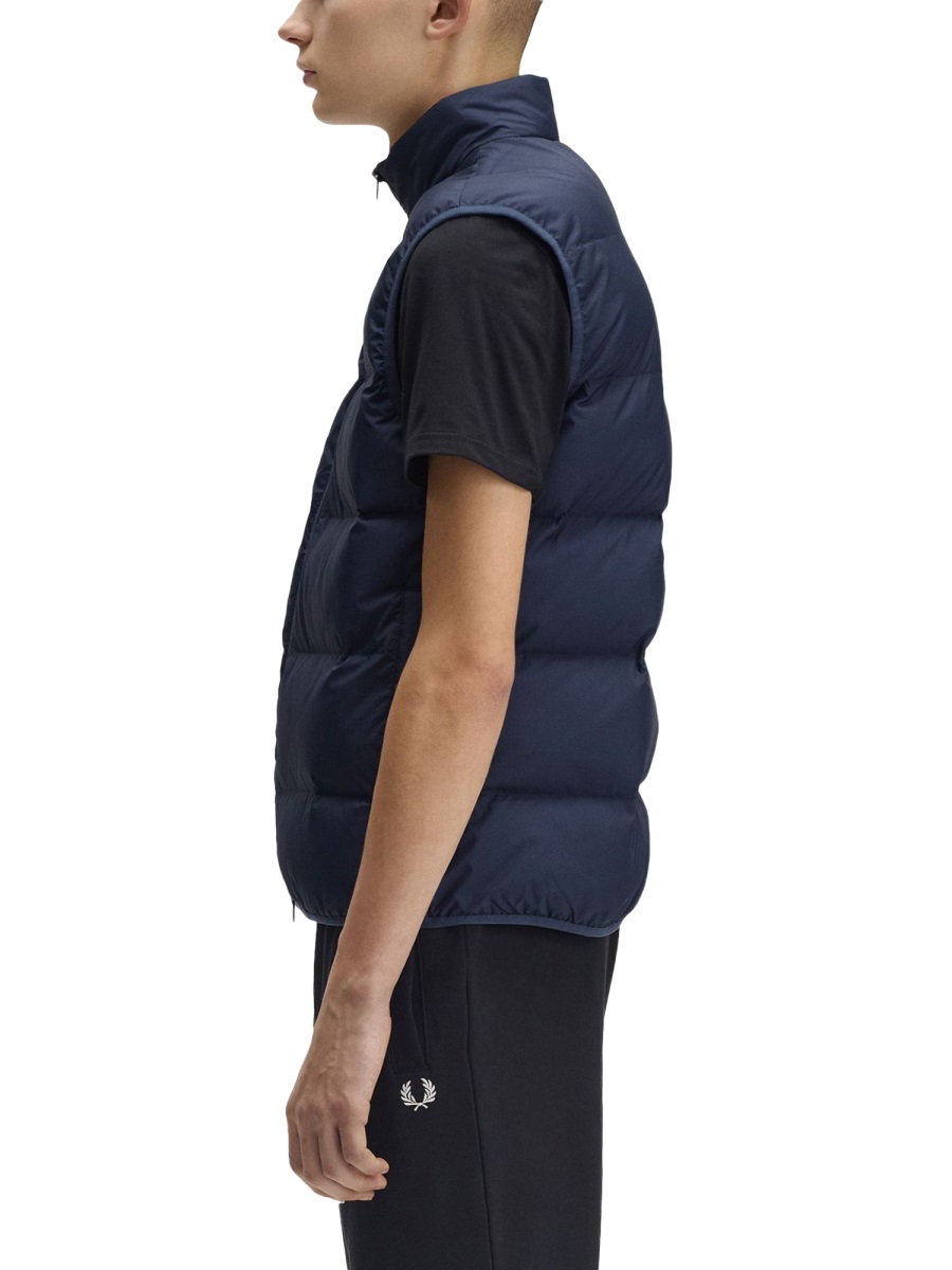 Fred Perry THERMAL VEST Blauw