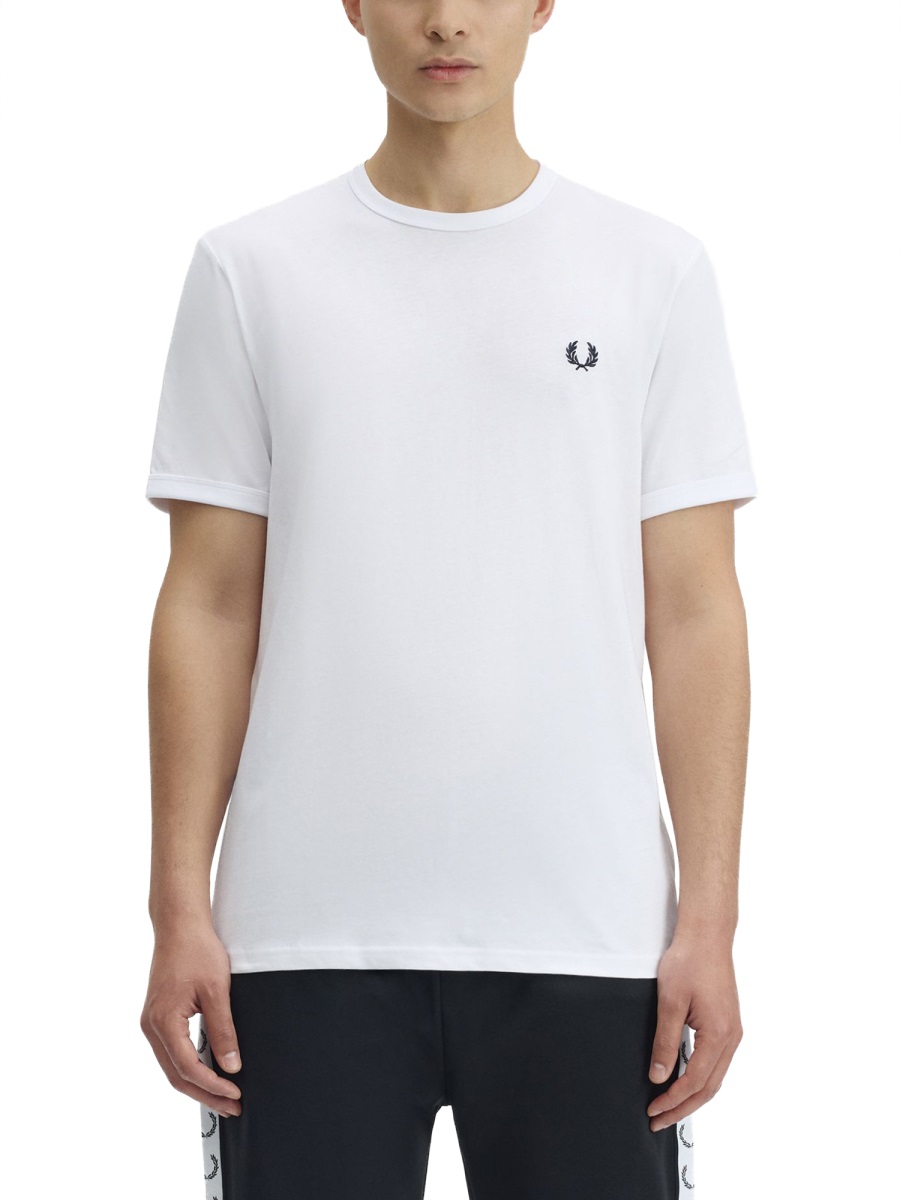 Fred Perry T-SHIRT WITH LOGO Wit