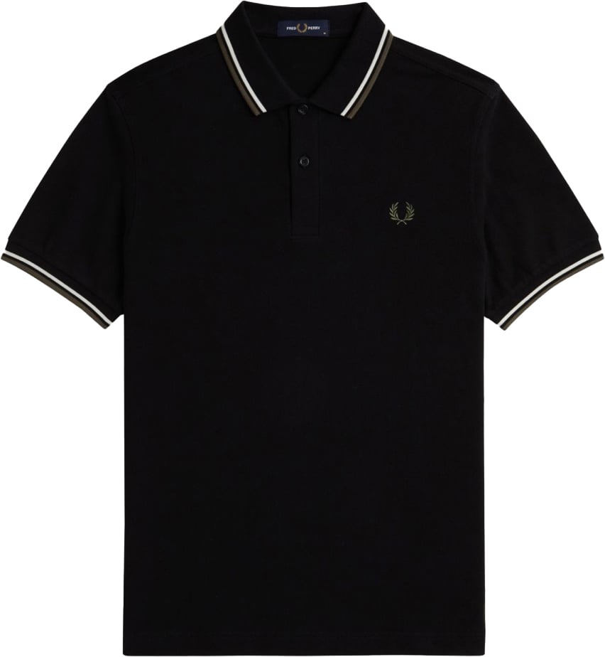 Fred Perry POLO WITH LOGO Zwart