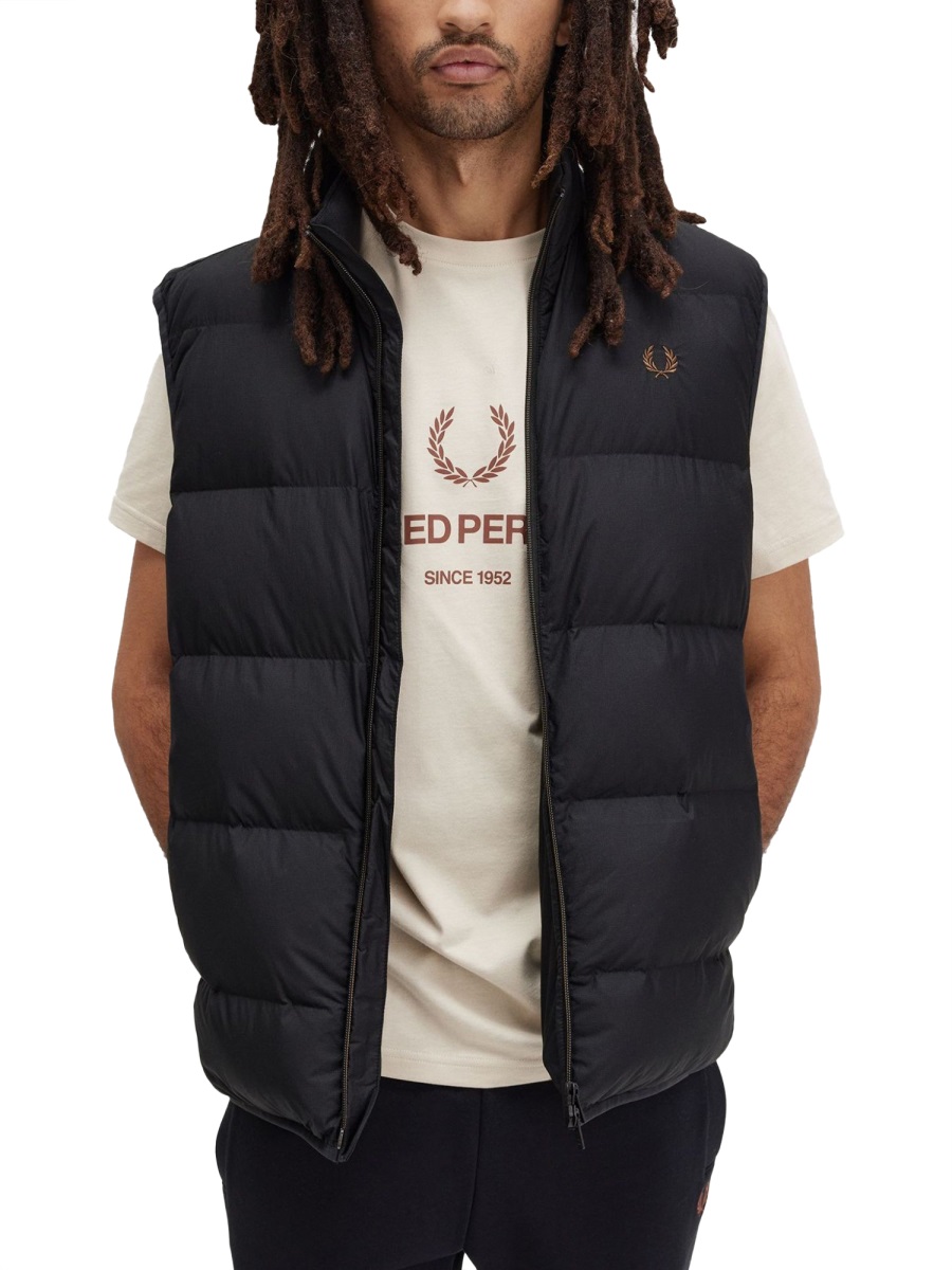 Fred Perry THERMAL VEST Zwart