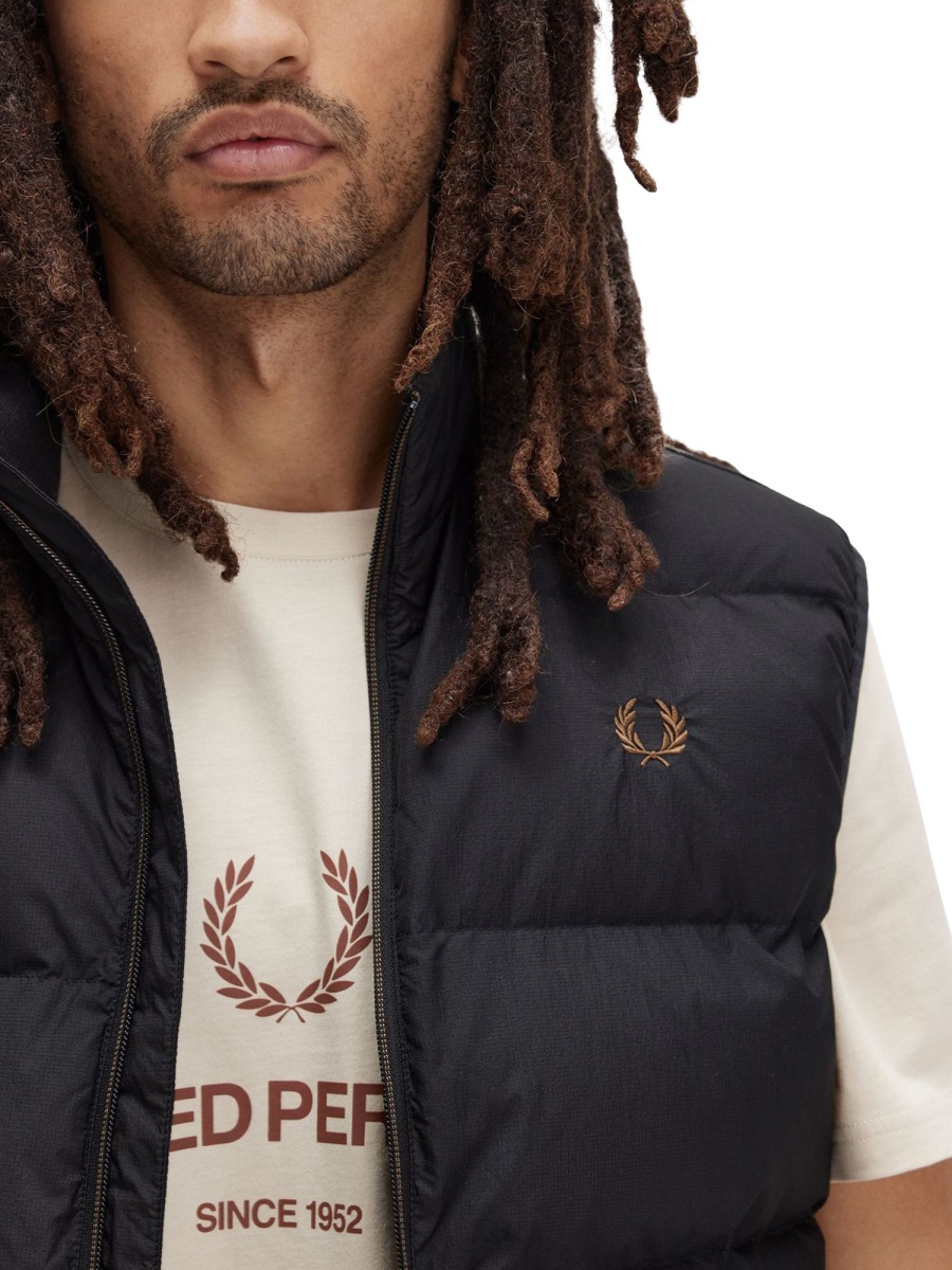 Fred Perry THERMAL VEST Zwart