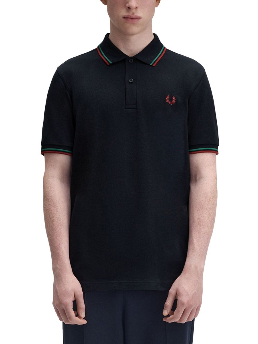 Fred Perry POLO WITH LOGO Blauw