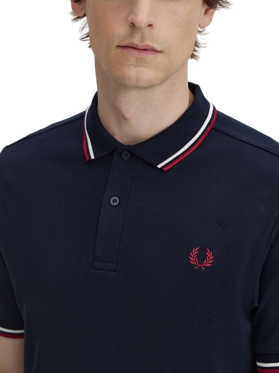 Fred Perry POLO WITH LOGO Blauw