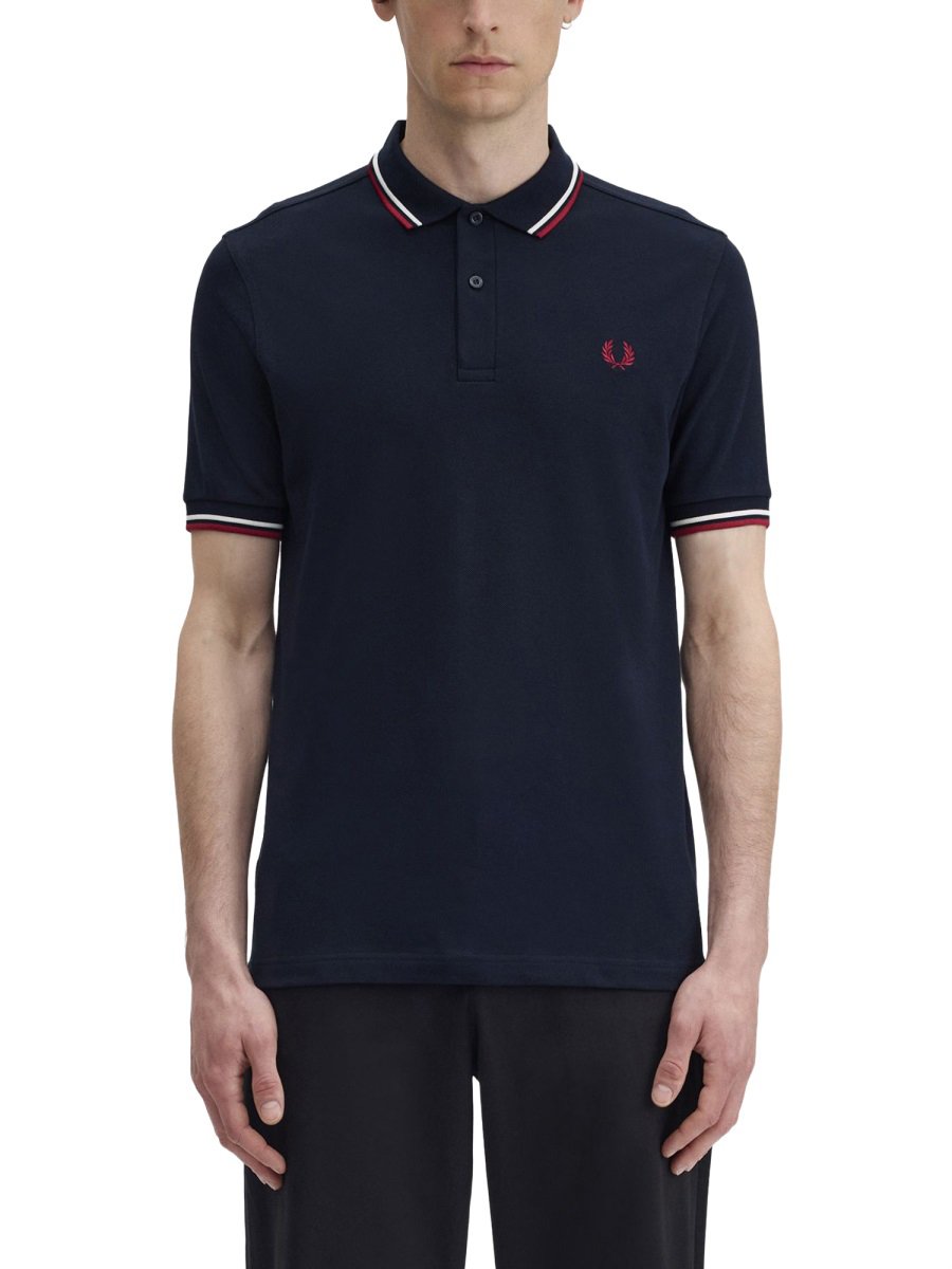 Fred Perry POLO WITH LOGO Blauw