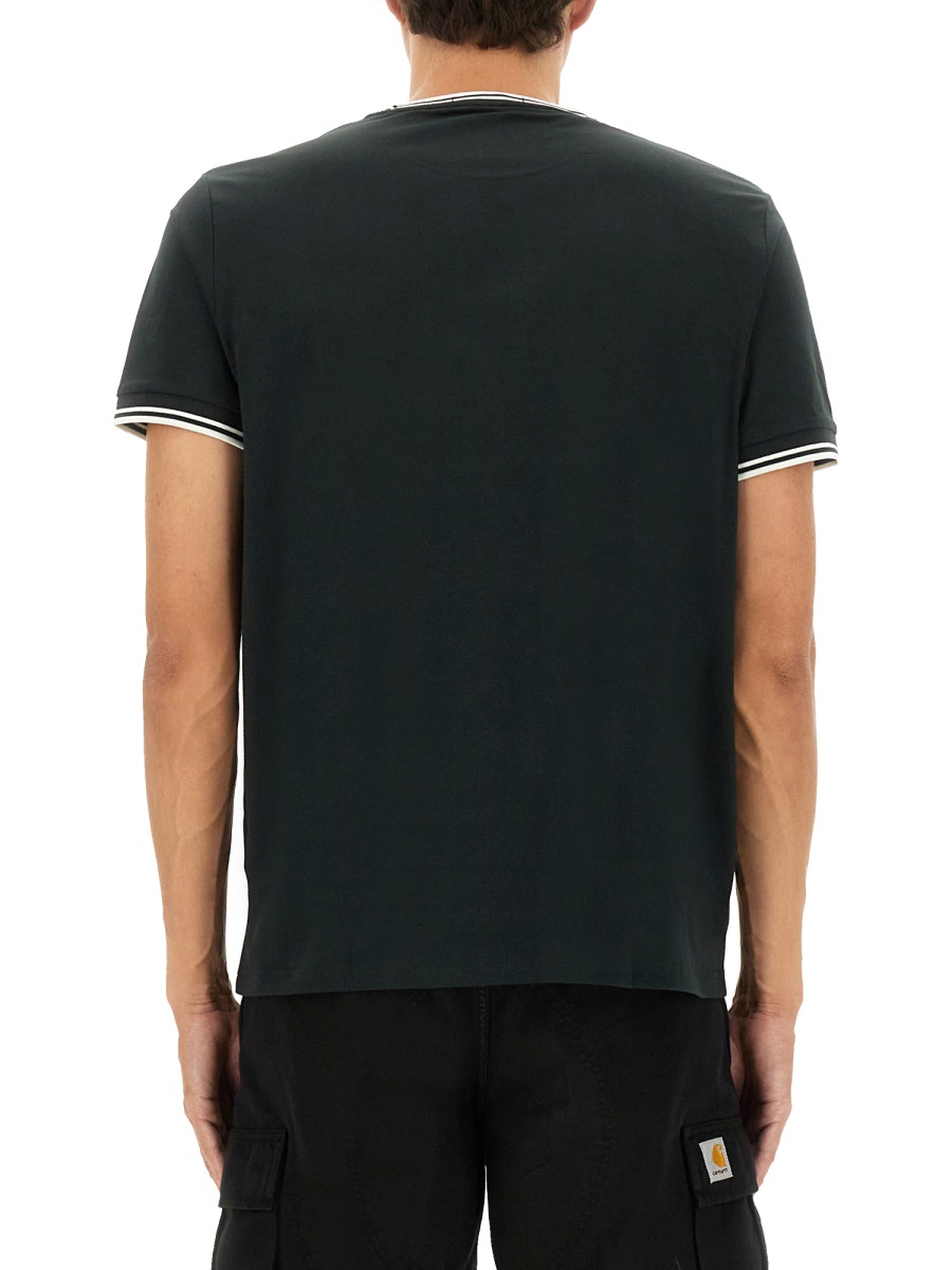 Fred Perry DOUBLE STRIPE T-SHIRT Groen