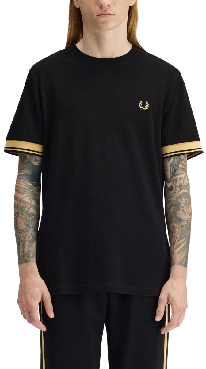 Fred Perry T-SHIRT CON LOGO Zwart