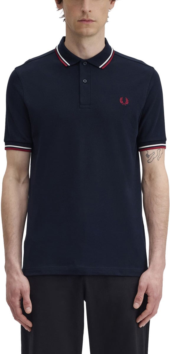 Fred Perry POLO WITH LOGO Blauw