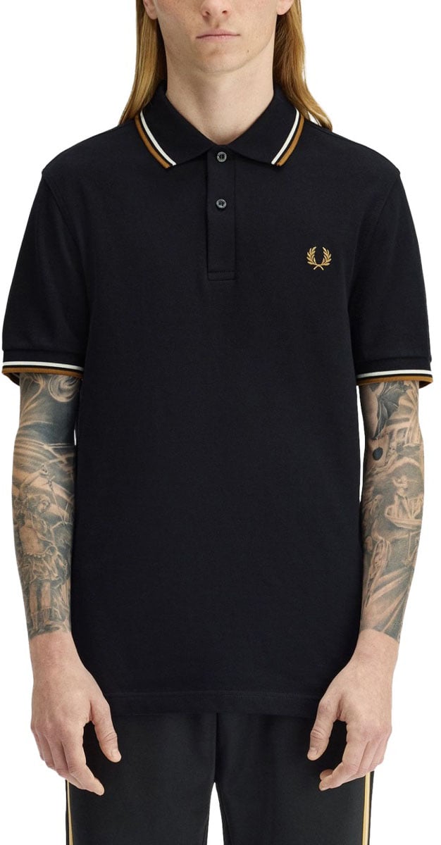 Fred Perry POLO WITH LOGO Zwart