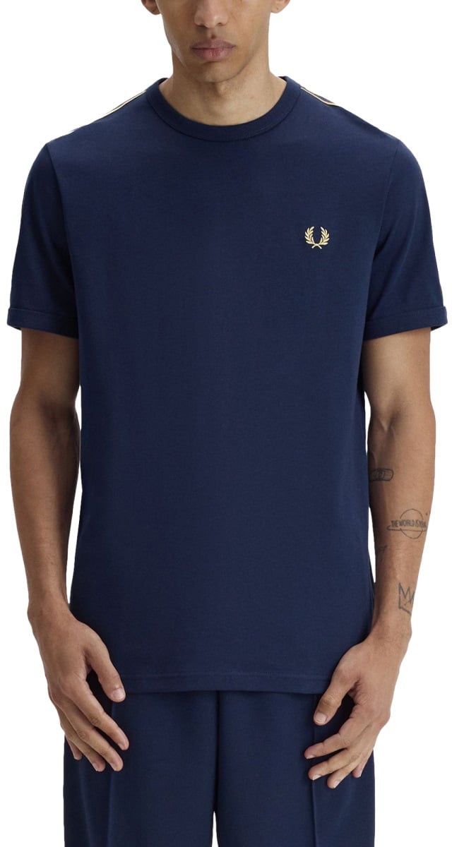 Fred Perry T-SHIRT CON LOGO Blauw