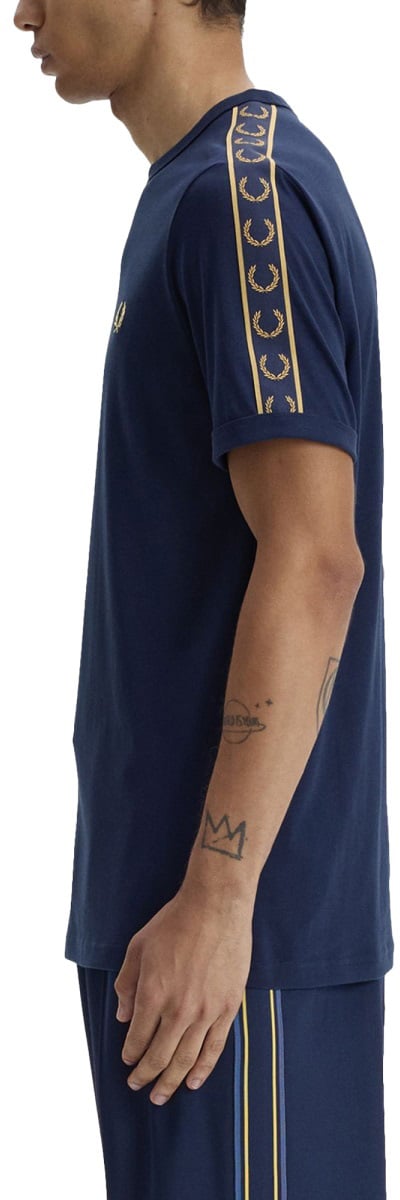 Fred Perry T-SHIRT CON LOGO Blauw