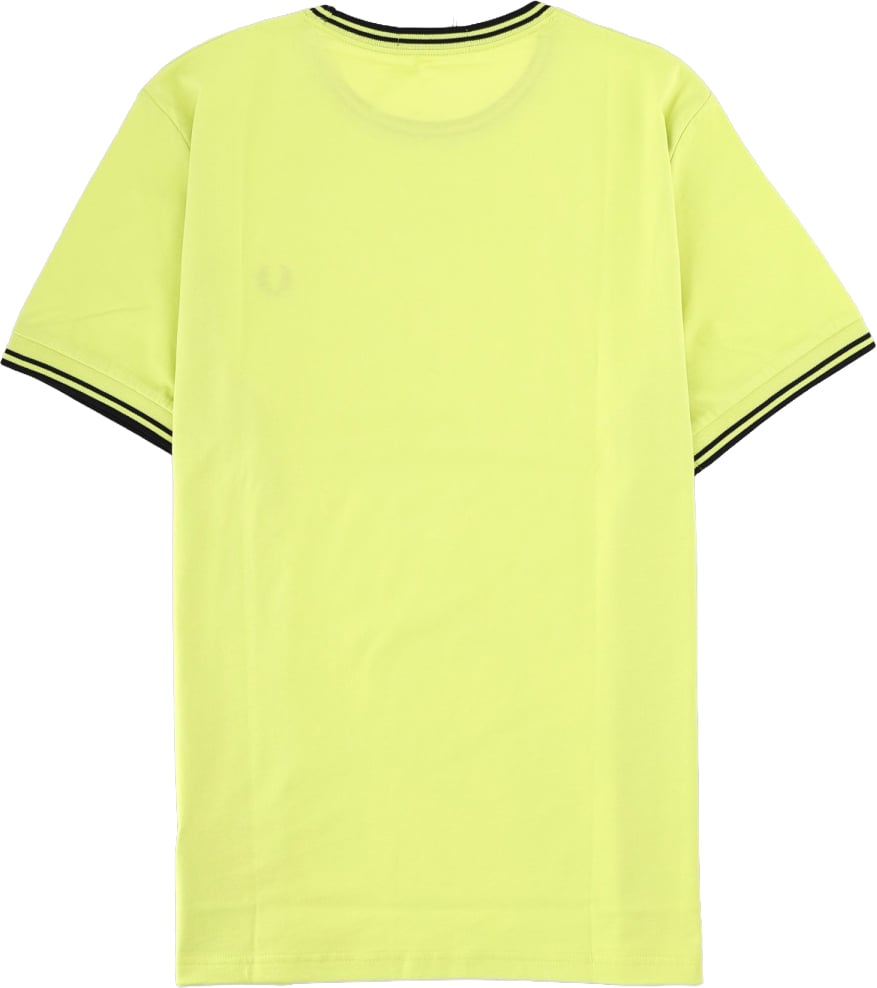 Fred Perry T-SHIRT CON DOPPIA RIGA Geel