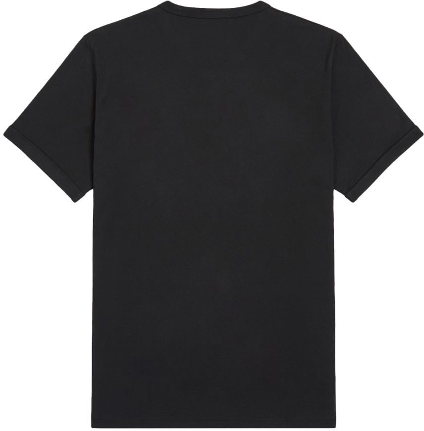 Fred Perry T-SHIRT "RINGER" CON LOGO Zwart