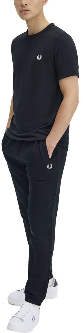 Fred Perry T-SHIRT "RINGER" CON LOGO Zwart