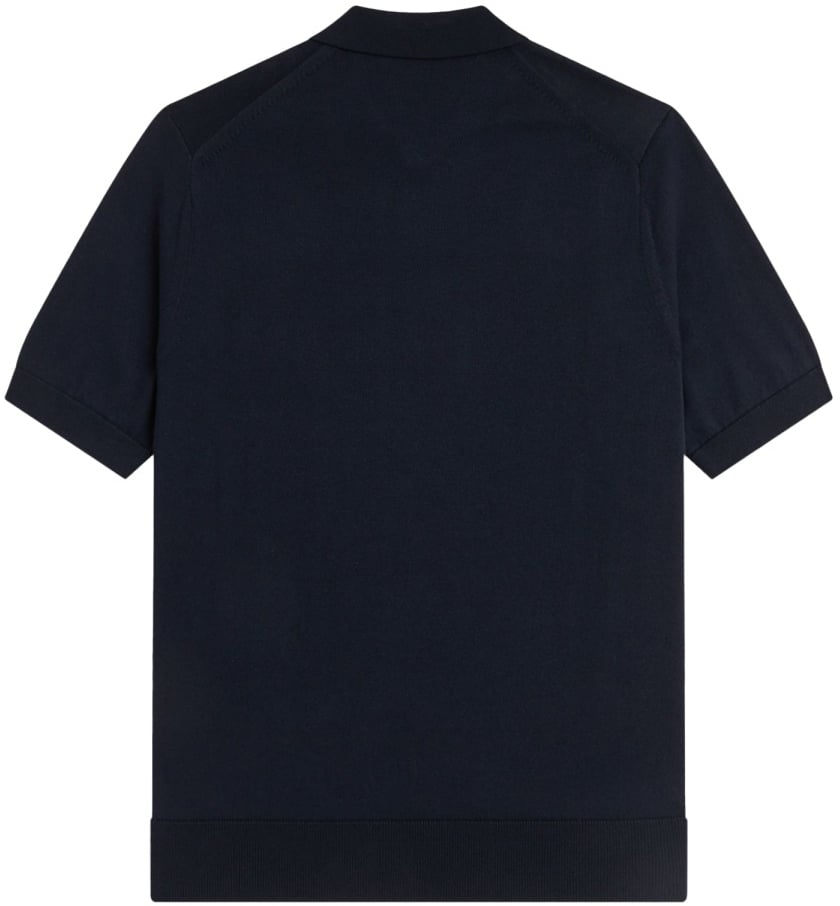 Fred Perry POLO IN MAGLIA DI COTONE Blauw