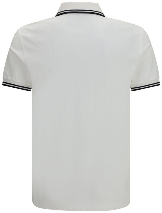 Fred Perry White Cotton Polo Shirt Wit