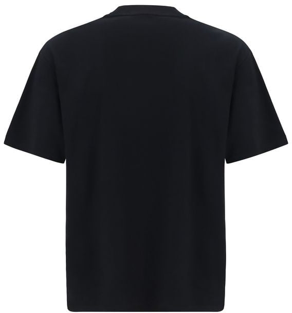 Fred Perry Fred Perry Black Cotton T-Shirt Zwart