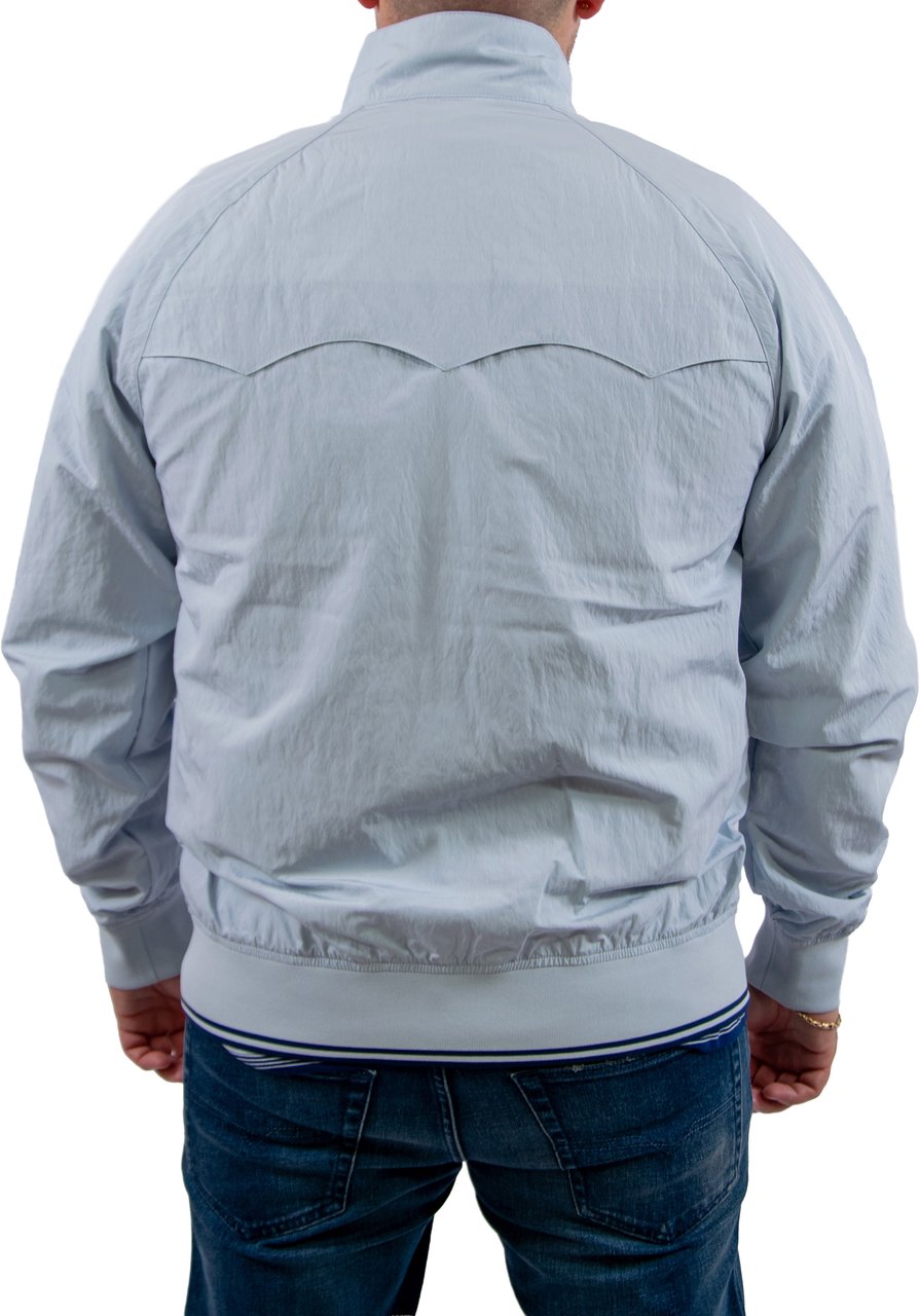 Fred Perry Crinkle Harrington Jacket Blauw