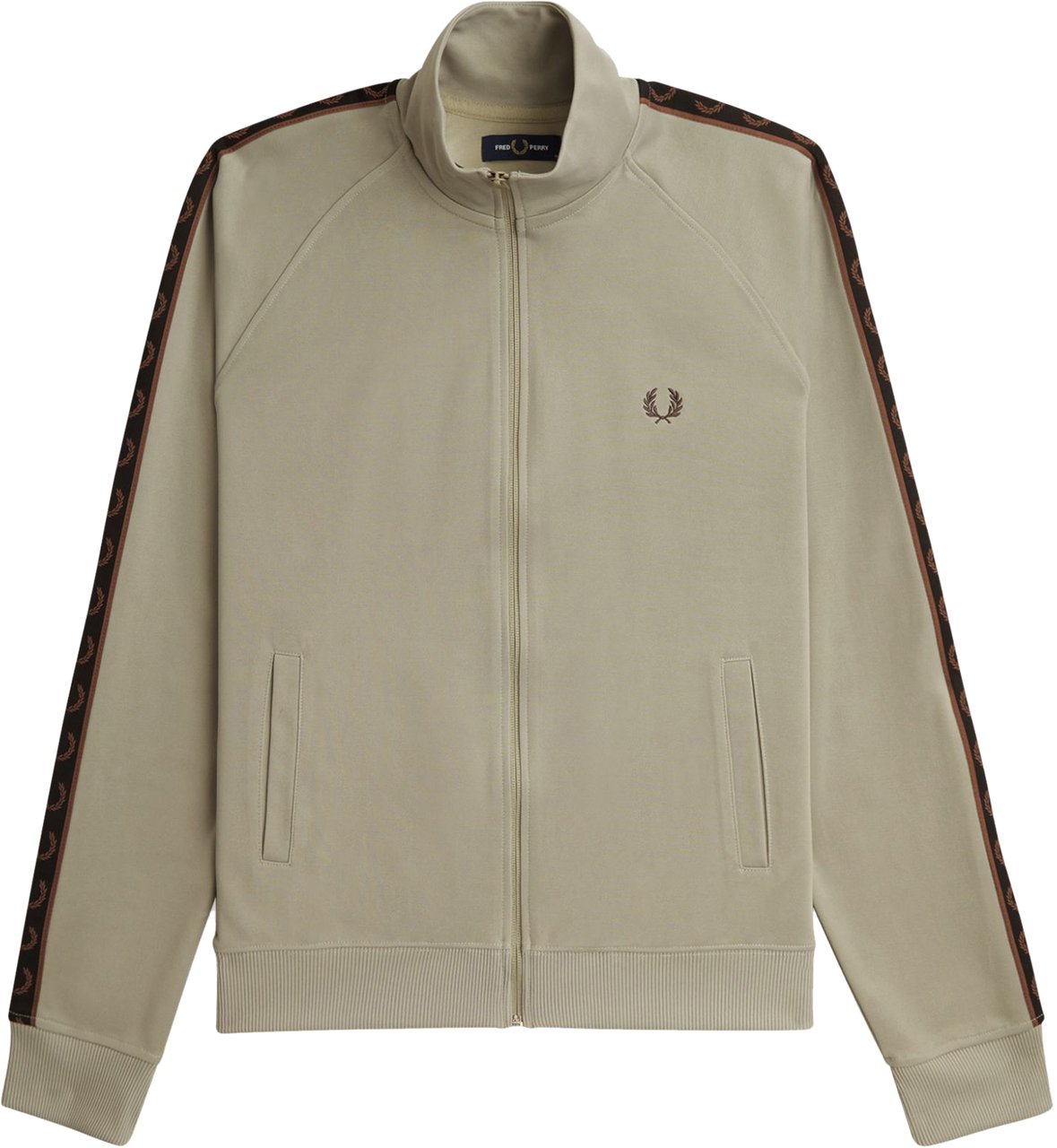 Fred Perry Fred Perry Contrast Tape Track Jacket Groen