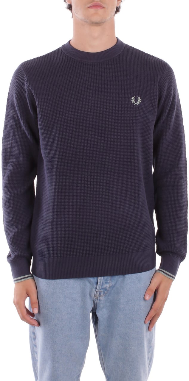 Fred Perry Sweaters Blue Blauw