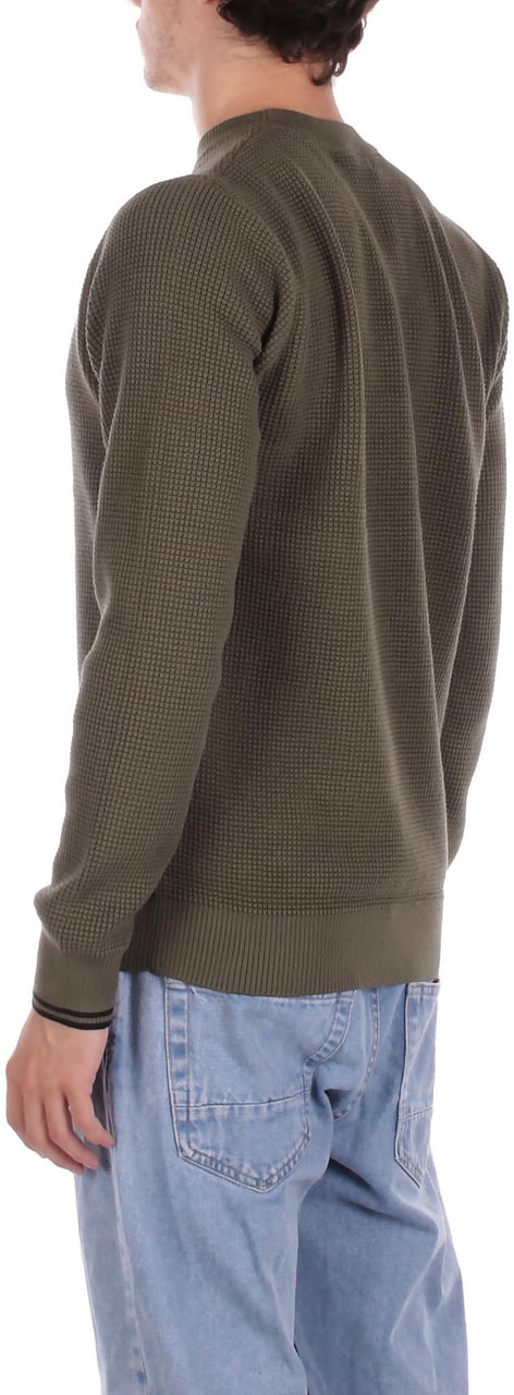 Fred Perry Sweaters Verde Chiaro Groen