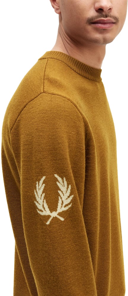 Fred Perry Sweaters Dark Camel Beige
