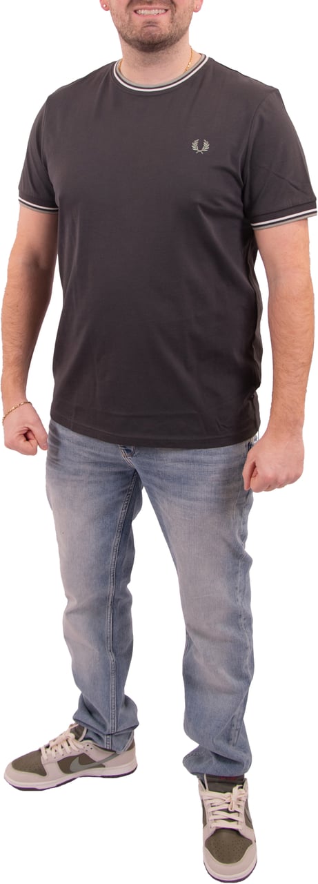 Fred Perry Fred Perry Twin Tipped T-Shirt Blauw