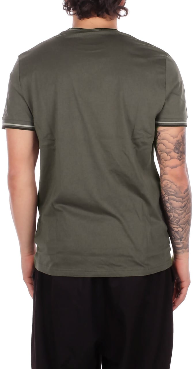 Fred Perry T-Shirts And Polos Militare Donkergroen