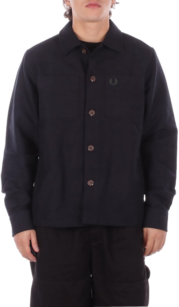 Fred Perry Shirts Black Zwart