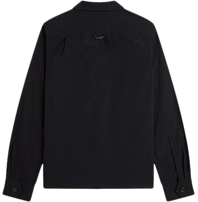 Fred Perry Fred Perry Poplin Overshirt Zwart