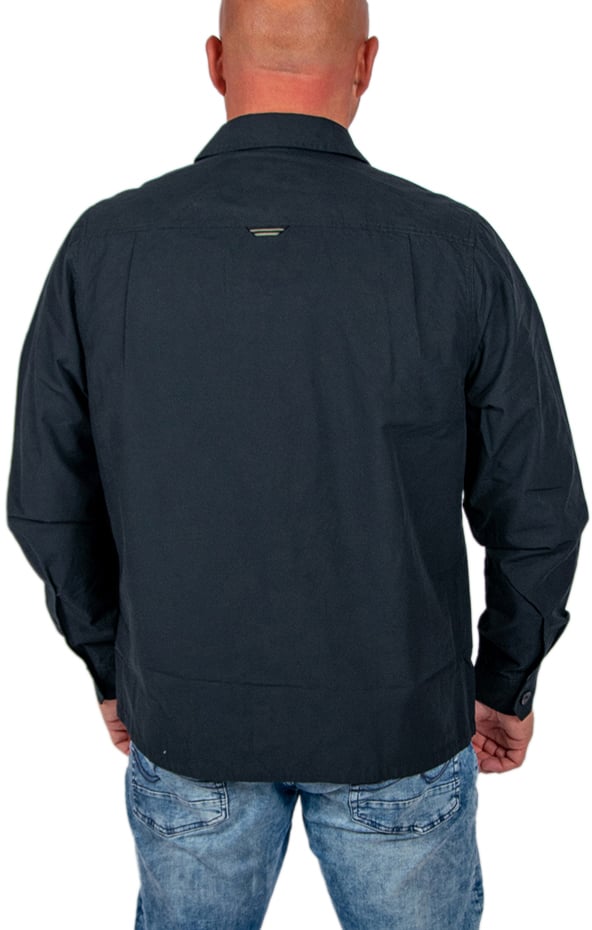 Fred Perry Fred Perry Poplin Overshirt Zwart