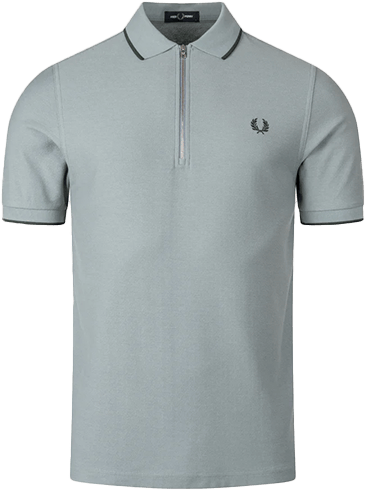Fred Perry Fred Perry Crepe Pique Polo Shirt Blauw