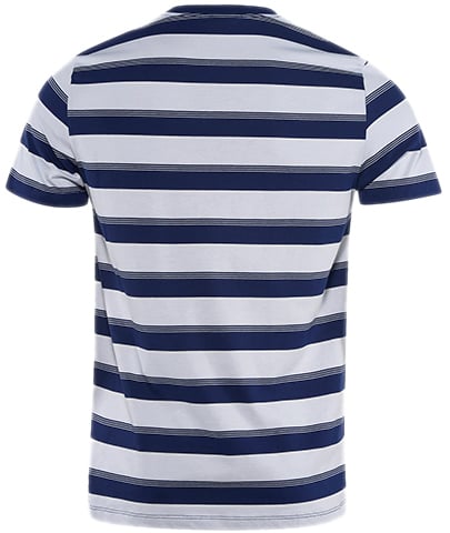Fred Perry Fine Stripe T-Shirt Blauw