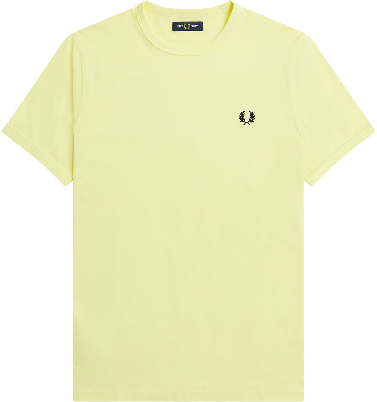 Fred Perry Ringer T-Shirt Geel