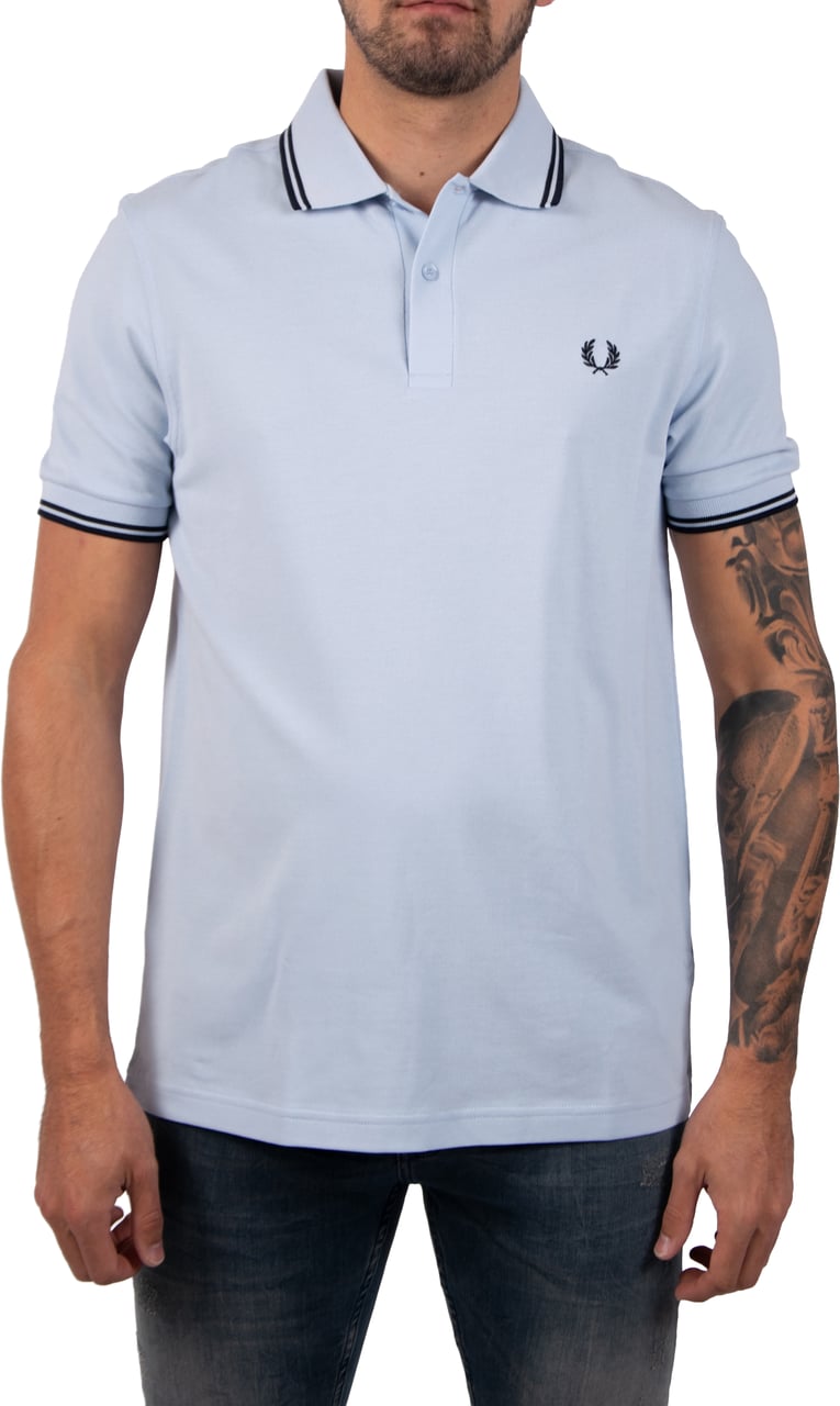 Fred Perry Fred Perry Twin Tipped Fred Perry Shirt Blauw