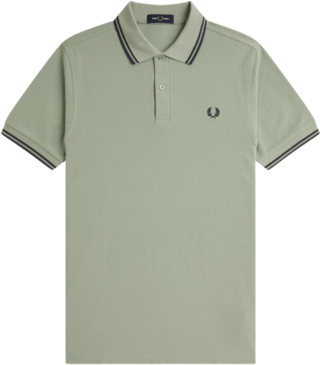 Fred Perry Fred Perry Twin Tipped Fred Perry Shirt Groen