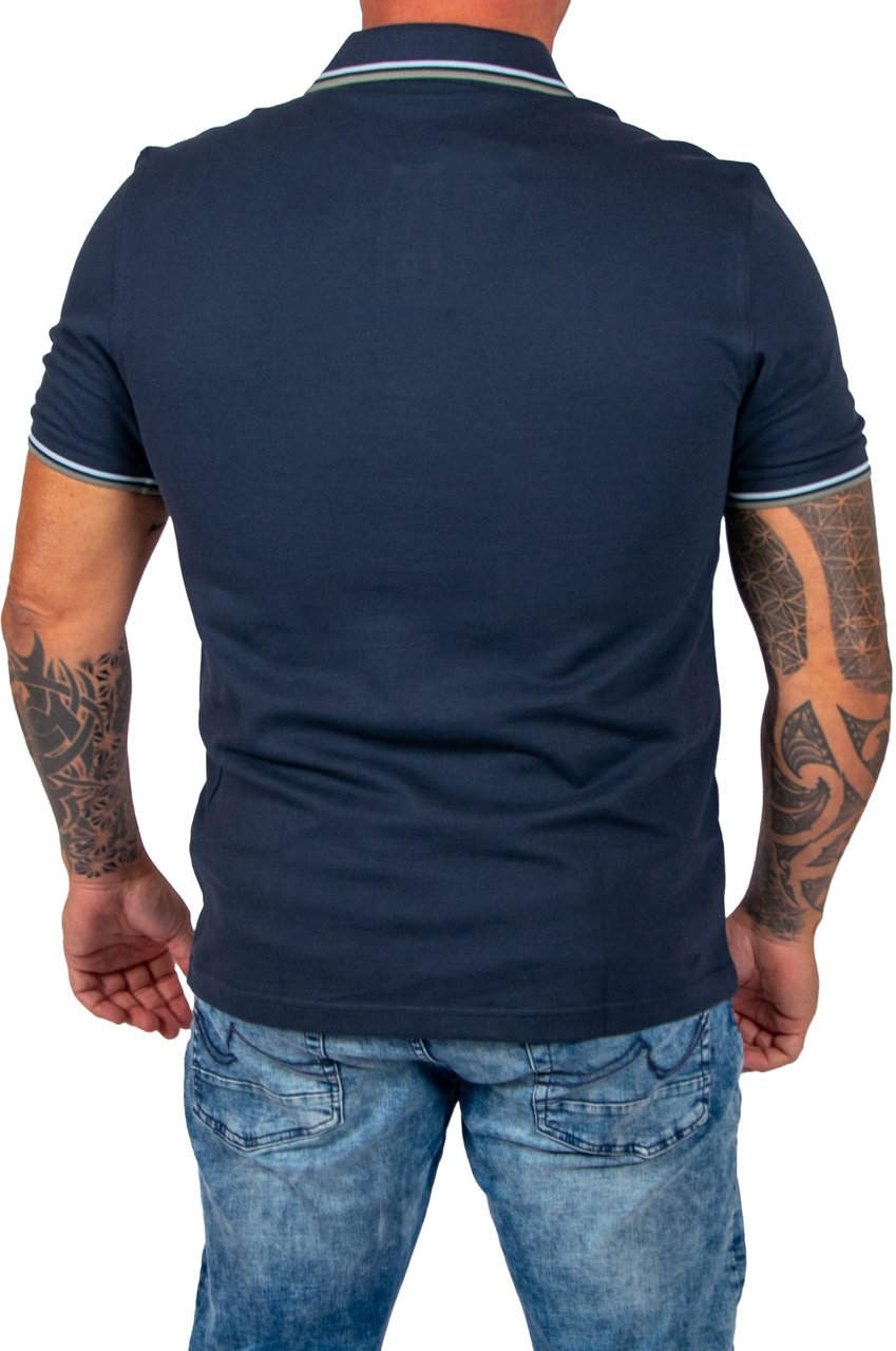 Fred Perry Fred Perry Twin Tipped Fred Perry Shirt Blauw