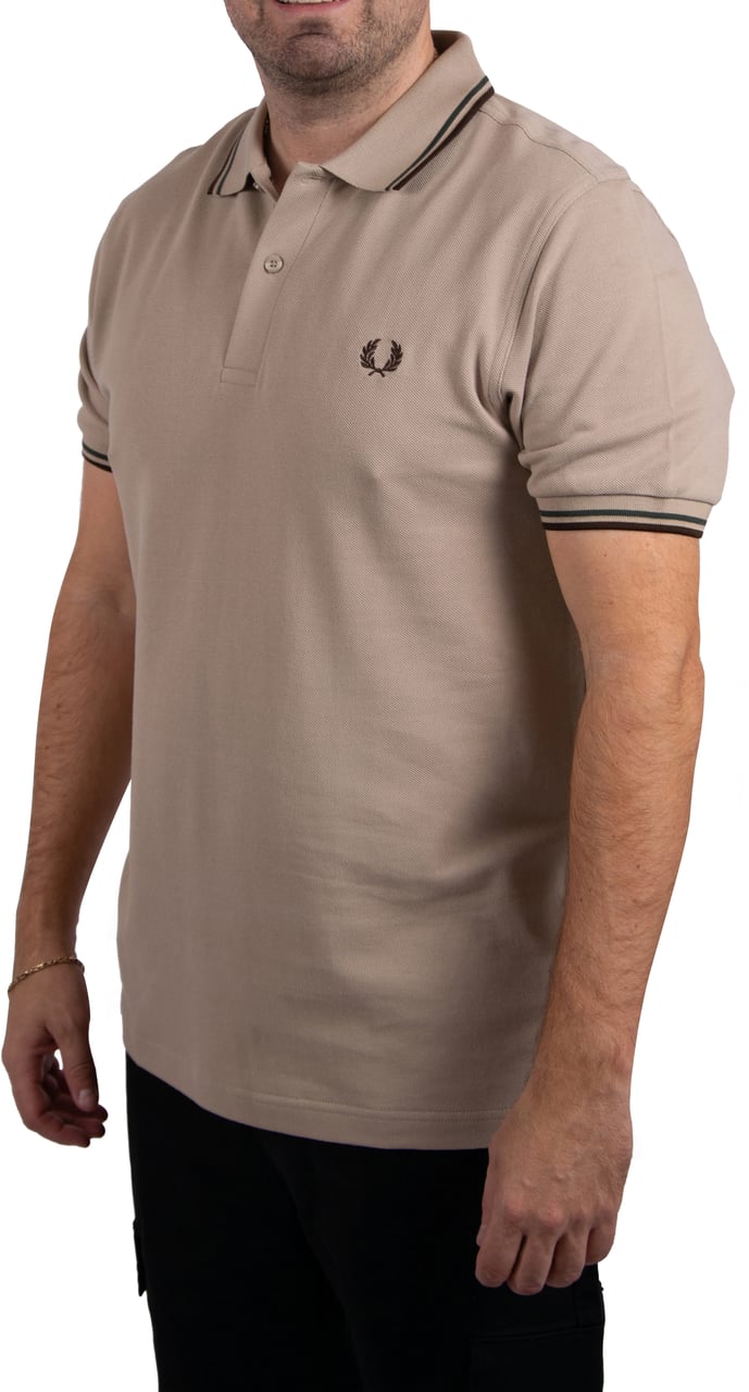 Fred Perry Fred Perry Twin Tipped Fred Perry Shirt Beige