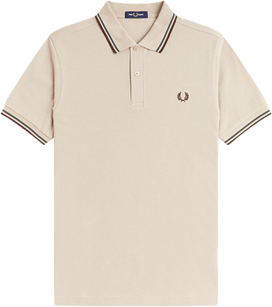 Fred Perry Fred Perry Twin Tipped Fred Perry Shirt Beige